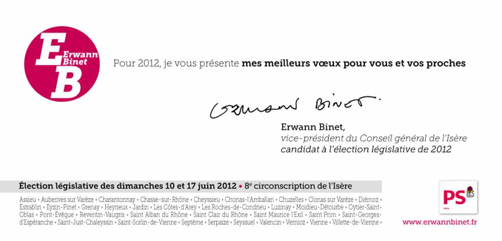 Meilleurs vœux pour 2012