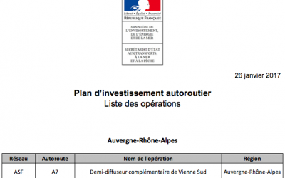 L’échangeur de Reventin-Vaugris parmi les 57 chantiers du plan autoroutier