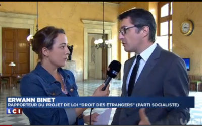 Mon interview sur le Projet de loi relatif aux Droits des étrangers