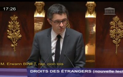 Mon intervention en tant que rapporteur du projet de loi relatif aux droits des étrangers